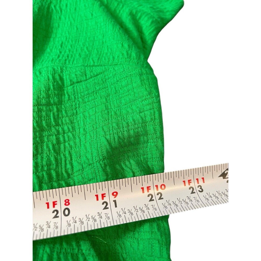 Draper James Kelly Green Short Sleeve Pullover Pocketed Textured Skater Dress 3x - Picture 13 of 15